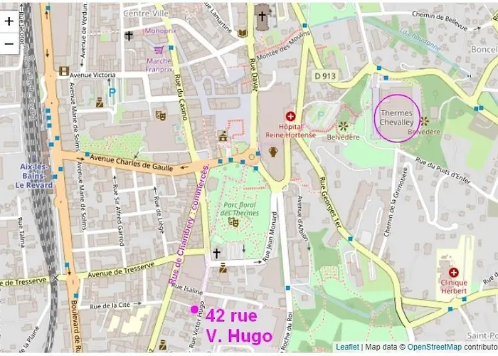 公寓 Calme Et Lumineux, Centre-ville, Pour 4 - H2 艾克斯莱班